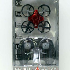 Voyage Aeronautics PA-1008 Palm Size High Performance Drone Indoor & Outdoor Red